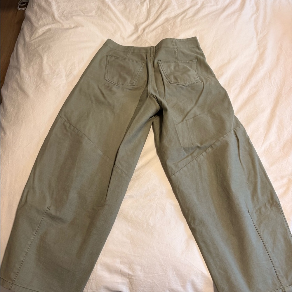 Blu Pepper Wide-Leg Capris in Olive - Picture 2 of 3